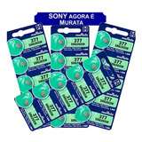 Cartela Bateria/pilha Para Relógio 377 Murata Com 20 Uni