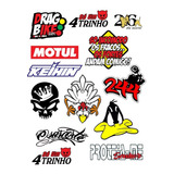 Cartela De Adesivos Moto Motocross  Carro Bike Caminhao 3
