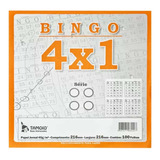 Cartela De Bingo 4x1 100 Folhas