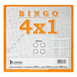 Cartela De Bingo Bingão Tamoio 4x1