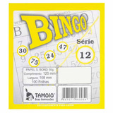 Cartela De Bingo Tamoio Amarelo 100