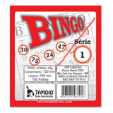 Cartela De Bingo Tamoio Jornal 100