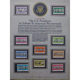 Cartela De Selos St. Vicent - Presidentes Americanos