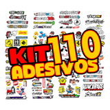 Cartela Kit 110 Adesivos Stickers Figurinhas Carro Moto V1