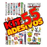 Cartela Kit 55 Adesivos Stickers Figurinhas Carro Moto V4