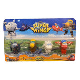 Cartelado Super Wings Aviao De Brinquedo 4 Personagens 