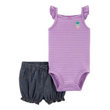 Carter´s Conjunto Carters 2 Peças Short/body Bebê Menina 