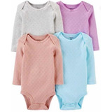 Carter´s Kit Body Carters Manga Longa Menina
