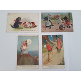 Cartões Postais Antigos Alemanha Tuck's Post Card Desenhos