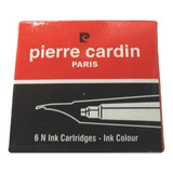 Cartucho Carga P/ Caneta Tinteiro Pierre Cardin Azul C/06 Un