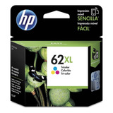 Cartucho De Tinta Hp 62xl C2p07al Color