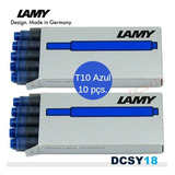 Cartucho De Tinta Lamy T10 - Azul - 10 Uni. Tinteiro