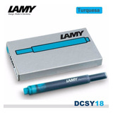 Cartucho De Tinta Lamy T10 - Turquesa - Caixa 5 Uni Tinteiro