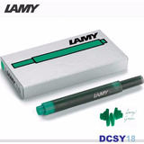 Cartucho De Tinta Lamy T10 - Verde - Caixa C/ 5 Uni Tinteiro