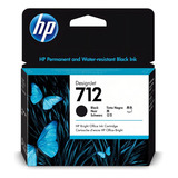 Cartucho De Tinta Preta Hp 712 3ed71a 80ml