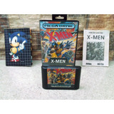 Cartucho Mega Drive X-men Original Completo Item De Coleção.