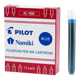 Cartucho Tinta Pilot Ic-100 Azul 12