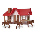 Casa / Rancho Na Fazenda Com Cavalos - Usual Brinquedos