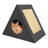 Casa 2 Em 1 Para Gatos - Toca + Arranhador Pet