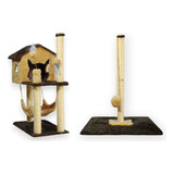 Casa Arranhador Brinquedo Gato Playground Kit Torre Grande