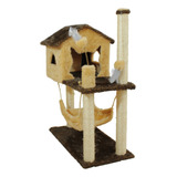 Casa Arranhador Dobravel Gatos Rede Poste Brinquedo Grande