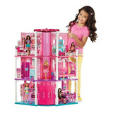 Casa Barbie Dos Sonhos Mattel Real+ 6 Bonecas Da Barbier