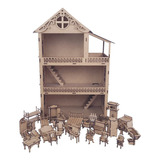 Casa Casinha Boneca Polly Lol 38 Móveis 53cm 