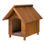 Casa Casinha Cachorro Caes Pet Pequena N1 Madeira Cerejeira