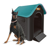 Casa Casinha P/ Cachorro Grande N8 Big Mansão Magnifica Pet Cor Verde Tiffany