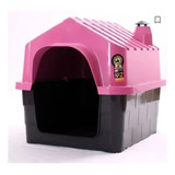 Casa Casinha Para Cães Dura House Numero 02 Cor Rosa
