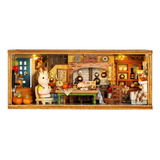 Casa De Boneca De Madeira Em Miniatura, Cozinha