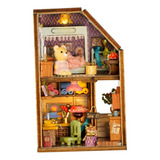 Casa De Boneca De Madeira Em Miniatura Decoração Oficina