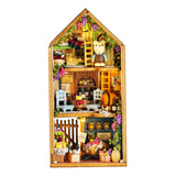 Casa De Boneca De Madeira Mini Decoração De Casa Vinícola