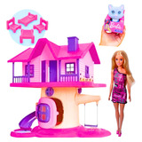 Casa Para Boneca Barbie + Barbie Morena Original Da Mattel