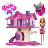 Casa Para Boneca Barbie + Barbie