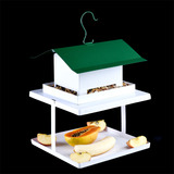Casa Passarinho Com Fruteira Comedouro Aves Pássaros