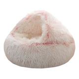 Casa Quente Cama De Gato Canil Confortável Rosa 50cm