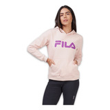 Casaco De Moletom Feminino Com Capuz Fila Letter Original