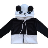 Casaco Infantil Panda Pelúcia.