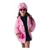 Casaco Juvenil Teddy Off Moda Menina Outono Inverno Luxo 