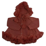 Casaco Pompom Capa C/ Capuz Agasalho Infantil Menina Ref.122