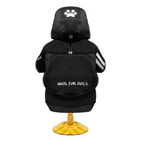 Casaco Preto Para Cachorro Macho Com Capuz Tamanho Gg