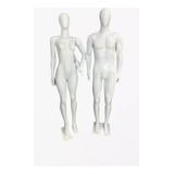 Casal De Manequim Branco 1 Masculino + 1 Feminino + Bases