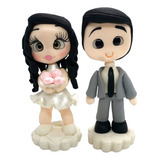Casal Topo De Bolo Noivinhos Biscuit Casamento Promoção