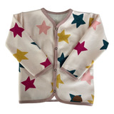 Casaquinho Cardigan Bebe Inverno Manga Longa Feminino
