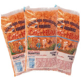 Cascalho Colorido Laranja 1kg Nº02 Kit 3un Atoxico Aquarios