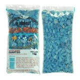 Cascalho Para Ornamentação De Aquários -azul 1kg