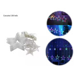 Cascata 138leds 8funções Pisca Pisca Estrela