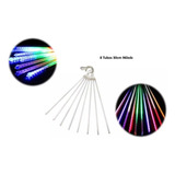 Cascata Bastão 8 Tubo 96 Leds 30cm Chuva Meteoro Bivolt Cor Das Luzes Colorido 110v/220v