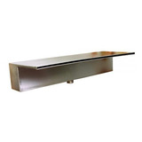 Cascata De Embutir Para Piscina 120 Cm Lâmina Longa Aço Inox